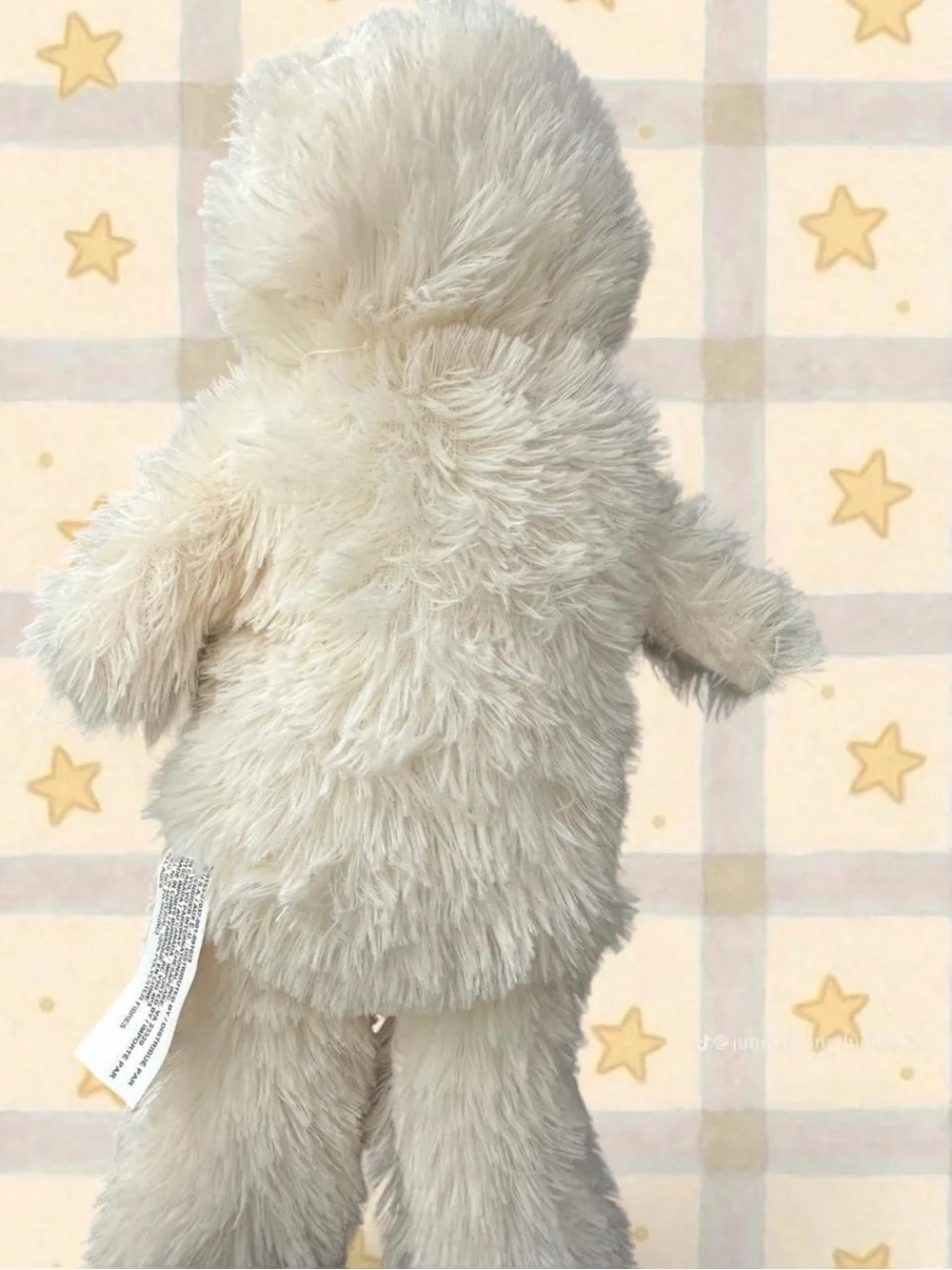 Plush Cream Teddy Bear Stuffed Animal - Soft Cuddly Companion